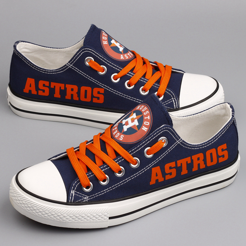 Women's Houston Astros Repeat Print Low Top Sneakers 003